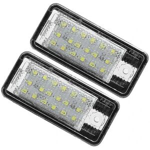 Bil Led Nummerpladelys Lampe Hvid Kompatibel - A3 S3 8p A4 B6 B7 A5 A6 4f Q7 A8 S8 C6