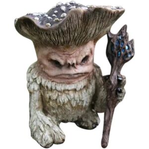 WEIWZI Haveharpiksstatue, Fairy Svamp Elf Shaman Wizard Trold Resin Craft Skulptur Udendørs GNOME figur