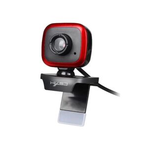 Global Webkamera 360 Grader med Indbygget Mikrofon - Perfekt til Opkald Red one size
