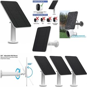 FMYSJ Solpanelopladning til Arlo Ultra/ultra 2/pro 3/pro 4/pro 3 Floodlight/go 2 4w (FMY) White