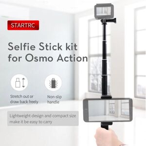 STARTRC Portable Extension Selfie Stick Holder til DJI OSMO Action/Insta360 ONE/ONE X/EVO kamera, Model: Sort