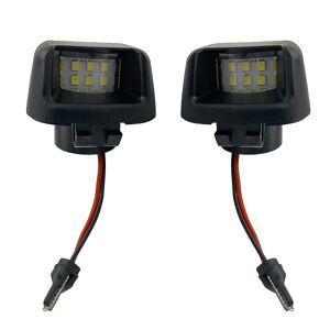 2x Led nummerplade lys lampehus til Navara D40 2007-2019 26510-zp50a