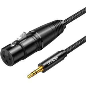 Ugreen Audio Kabel 3.5mm Mini Jack Han Til XLR Hun 1m - Sva