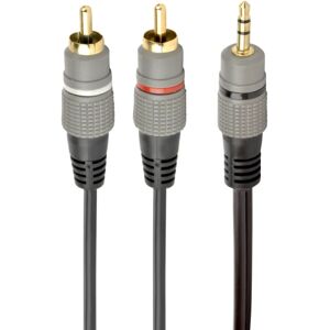 Cablexpert Audio kabel 3,5 mm han og 2x RCA han - 10m