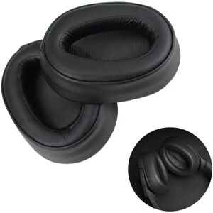 Generic 1 Pair Sony MDR-100ABN / WH-H900N leather ear pad cushion Black