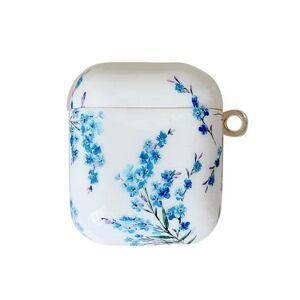 Generic Airpods Pro protective case with carabiner - Simple Blue Daisies Blue