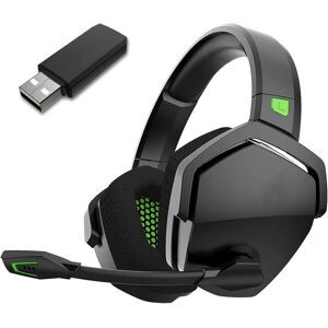 Trådløst gaming-headset med mikrofon til PS5, PS4, pc, Mac, 3-i-1 gamer-hovedtelefoner med mikrofon, 2,4ghz trådløst til Playstation-konsol, Bluetooth mod