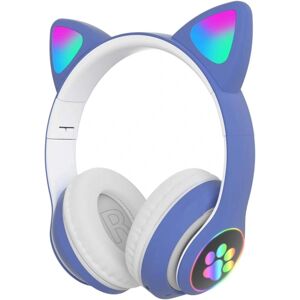 Gaming Headset Mode Bluetooth Kids Adult Cat Ear LED Light