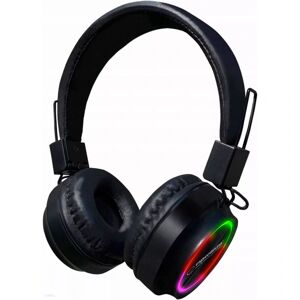 Northix Esperanza - Gaming-hovedtelefoner med RGB-belysning - Bluetooth Black