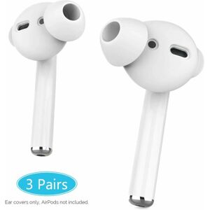 Case4you Silikone beskyttelse til AirPods / EarPod 3-pack kroge C4U® White