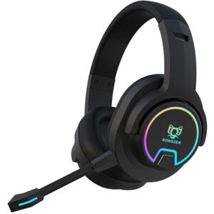 Gaming headset med mikrofon, Bluetooth gaming høretelefoner med