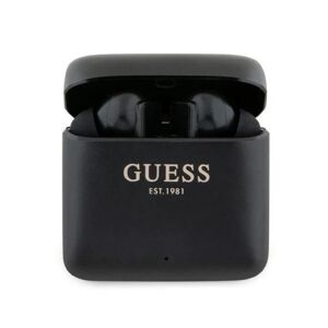 Guess TWS Bluetooth In-Ear hovedtelefoner + Dock trykt logo sort