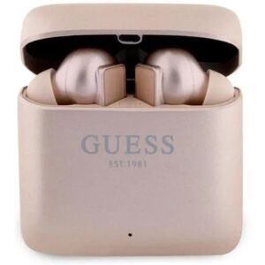 Guess TWS Bluetooth In-Ear-hovedtelefoner + Dock trykt logo - Pink G