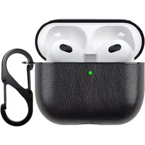 ExpressVaruhuset Stilfuldt etui til Airpods 3. generation inkl. Karabinhage Svart