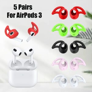 5 par bløde silikone ørepuder cover Øreprop til Air Pods 3