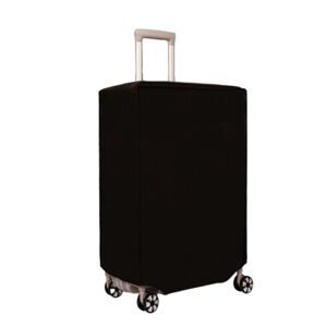 Ikke-vævet betræk Holdbart anti-ridse kuffertbeskyttelse Vandtæt bagagebeskyttende etui Sort Black 22 inches