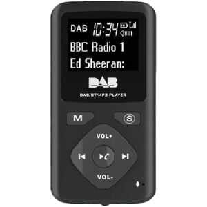 Dab/Dab Digital Radio Bluetooth 4.0 Personal Pocket Fm Mini Bærbar Radio Hovedtelefon Mp3 -usb For Ho