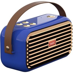 Kort Radio Trådløs Retro Bærbar Bærbar Bluetooth Højttaler (Blå),