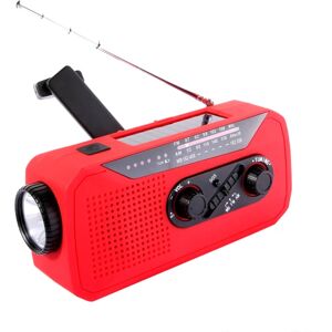 Emergency Crank Weather Radio, AM/FM Portable Solar LED Flashlig