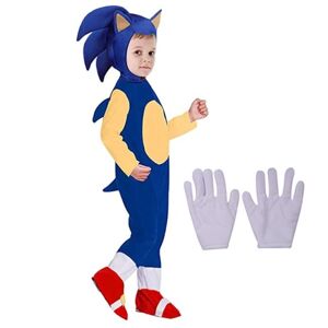 Sony Cartoon Cosplay Jumpsuit Børn Sonic Anime kostumedragt S