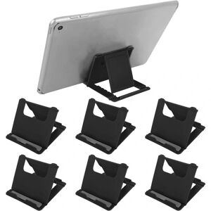 6-pack sammenfoldelig mobiltelefonholder, multi-vinkel mobiltelefonholder, universal bordholder til alle mobiltelefoner og tablets