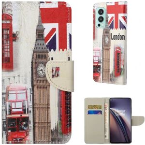 Generic Wonderland OnePlus Nord 2 5G flip etui - London Med Big Ben Multicolor