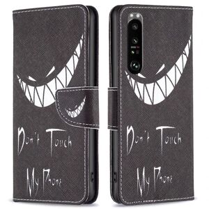 Generic Wonderland Sony Xperia 1 III flip etui - Rør Ikke Ved Min Telefo Black