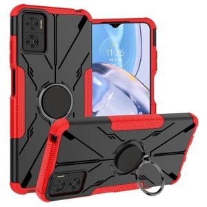 Generic Kickstand-cover med magnetisk plade til Motorola Moto E22 / E22i Red