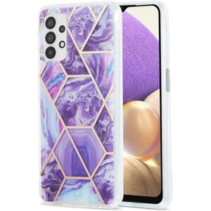 Generic Marble design Samsung Galaxy A13 4G cover - Mørk Lilla Purple