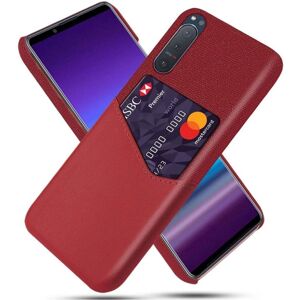 Generic Bofink Sony Xperia 5 Ii Card Cover - Rød Red