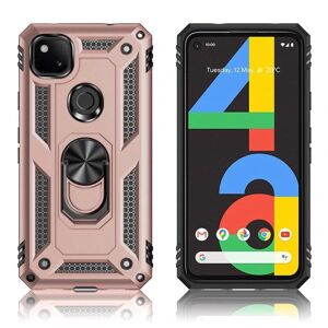 Generic Bofink Combat Google Pixel 4a etui - rødguld Pink