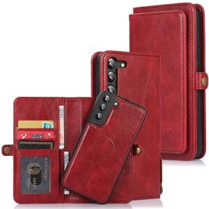 Samsung Galaxy S23 Plus - ZLEEP Dual Function Wallet Cover Röd