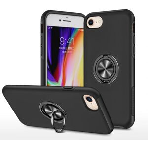 MTK iPhone SE/8/7/6/6S Fingerring Kickstand Hybrid Taske Black