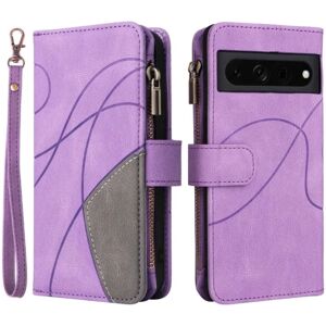 MTK KT Multifunktions Series-5 til Google Pixel 7 Pro telefonetui Purple