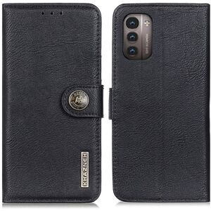 MTK KHAZNEH Vintage tegnebog taske til Nokia G21/G11 - Sort Black