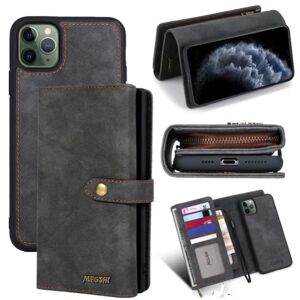Best Trade iPhone 11 Pro Max- Pung etui / Magnet Cover 2 Farve Black Till iPhone 11 Pro Max Svart