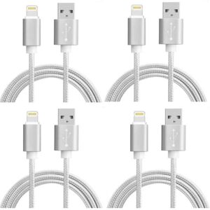Best Trade 4-Pack 3M -Lightning oplader iPhone Xs/ Max/X/8/7/6/5SE/5S iOS12