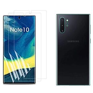 Samsung Note10+ 3-PACK Skærmbeskytter For & Bag 9H Nano-Soft HD-Clear Transparent/Genomskinlig