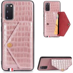 Floveme Samsung Galaxy S20 - Cover med kortholder PinkGold Roséguld