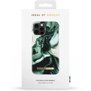 IDEAL OF SWEDEN Fashion Case iPhone 12/12P Golden Olive Marb