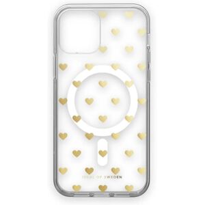 IDEAL OF SWEDEN Clear Case MagSafe iPhone 12/12P Golden Hearts