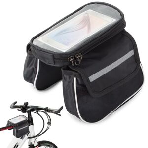 TFO Cykelsteltaske med mobilholder Vandtæt Universal -XL Black