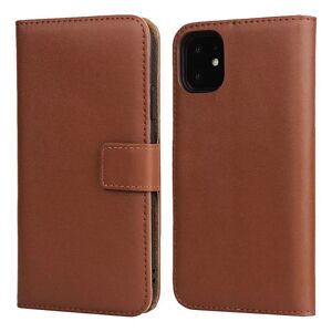 Velegnet til iPhone 12 lædercover, Apple 13 small lamme mønster flip telefon cover, XS kortholder, pung, XR beskyttende cover brown IPhone 7/8/se 2020