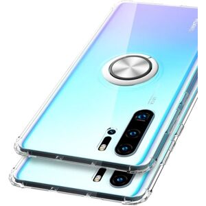 ExpressVaruhuset Huawei P30 Pro Shockproof Cover med Ring Holder Fresh Transparent