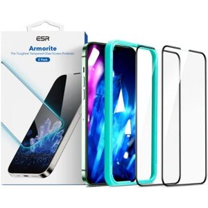 ExpressVaruhuset 2-PACK iPhone 13/13 Pro ESR 9H 0,26 mm hærdet glas med installat Transparent