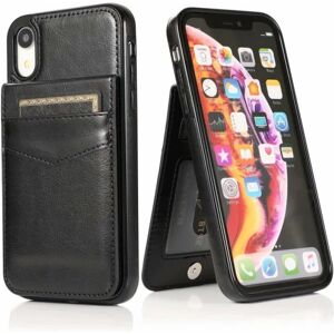 ExpressVaruhuset iPhone XR Mobil Cover Kortholder 5-SLOT Retro V3 Black