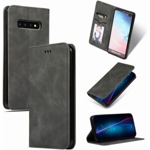 ExpressVaruhuset Samsung S10 Plus Flip Case Kortrum ruskind Black