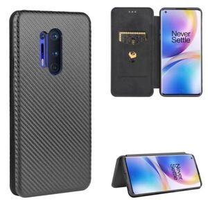 ExpressVaruhuset OnePlus 8 Pro Flip Case Cardrum CarbonDreams Black