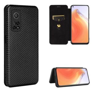 ExpressVaruhuset Xiaomi Mi 10T / 10T Pro Flip Case Kortrum CarbonDreams Black