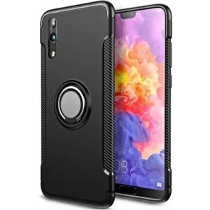 ExpressVaruhuset Huawei P20 Pro Praktisk stødsikkert cover med ringholder V2 Svart